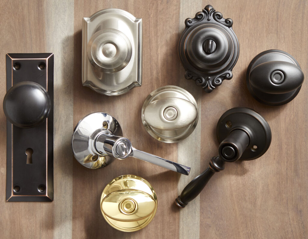 Assorted door hardware and knobs