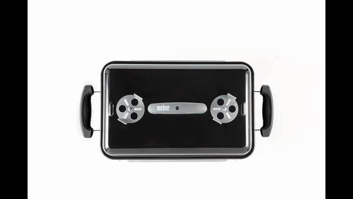 Animated product reel of a portable Weber grill