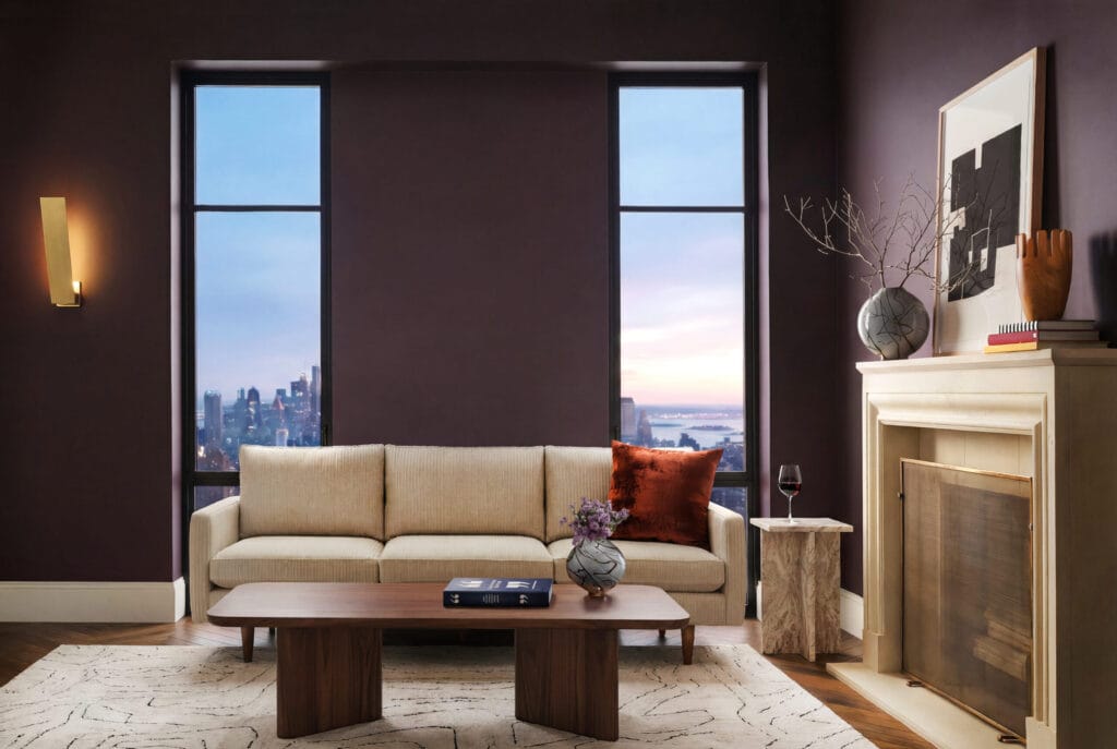 living room; interior decoration; couch; paint
