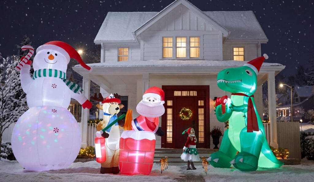holiday decor; inflatables; AI