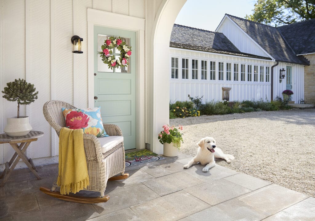 AI, Dog, Porch, Chair
